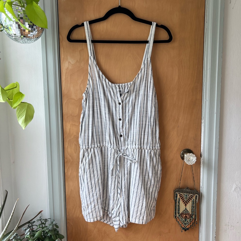 Old Navy Striped Cotton Romper